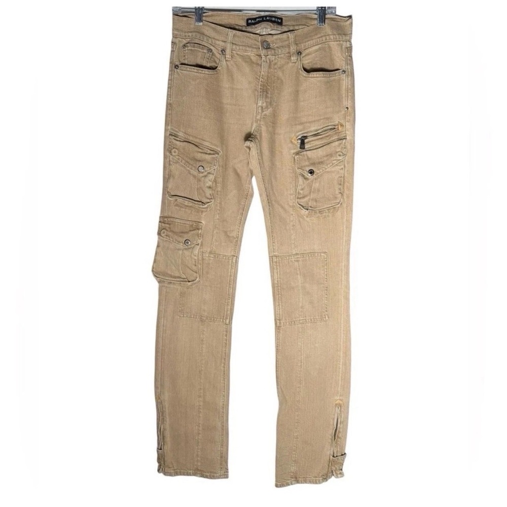 Ralph Lauren Black Label Cargo Utility Pants Womens size 30 Tan